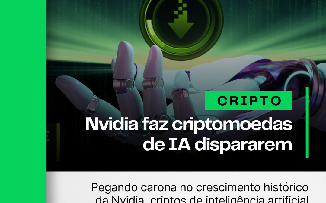 Alta histórica da Nvidia faz criptomoedas de IA dispararem