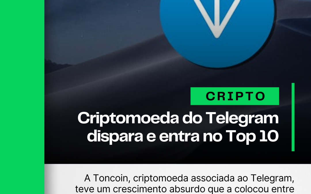 Criptomoeda do Telegram dispara e entra no Top 10