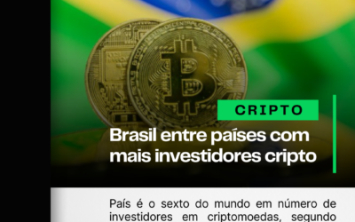 Brasil é o 6º país com mais investidores (%) em criptoativos